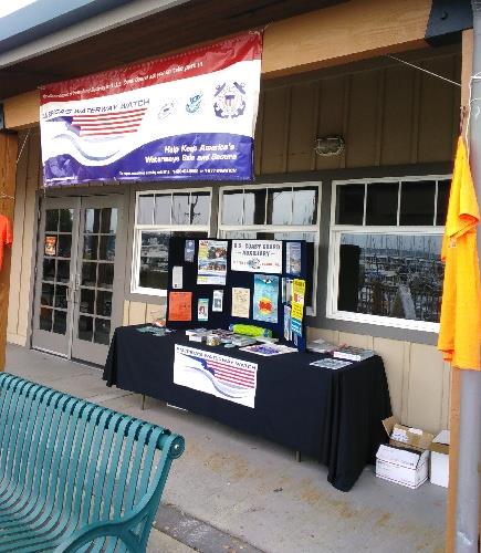 Blaine, Wash – Recreational Boating Safety materials at Drayton Harbor Days event. US Coast Guard photo.