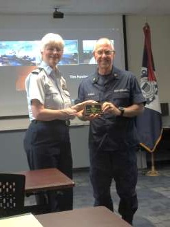 Bellingham, Wash. – Lyle Schrag Receiving Award. US Coast Guard photo