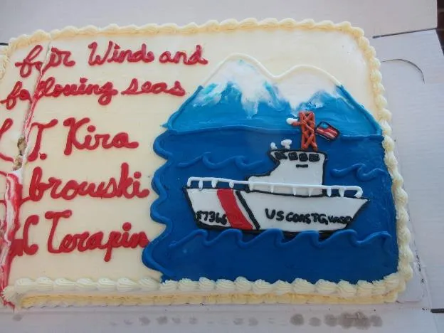 CoC Cake. U.S. Coast Guard Photo by Peter Border.