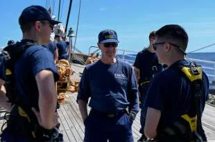 Aboard the USCGC Eagle