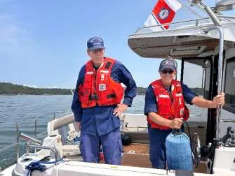 Auxiliary members training with multiple agencies