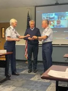 The 2024 Change of Watch ceremony of Flotilla 11. US Coast Guard photo by Peter Border.