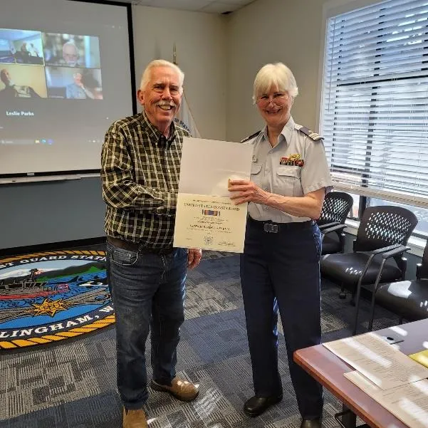 Award presentation at the Flotilla meeting