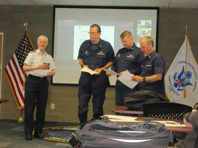 Bellingham, Wash – Auxiliary Flotilla meeting in March. US Coast Guard photo by Peter Border.