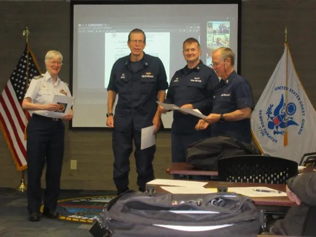 Bellingham, Wash – Auxiliary Flotilla meeting in March. US Coast Guard photo by Peter Border.