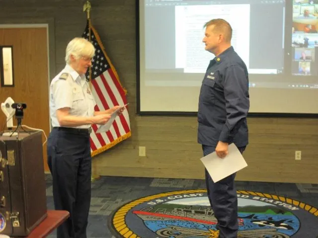 Bellingham, Wash – Auxiliary Flotilla meeting in March. US Coast Guard photo by Peter Border.
