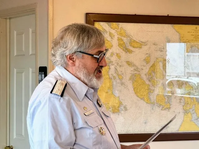 Auxiliary members at the Flotilla 11 Change of Watch