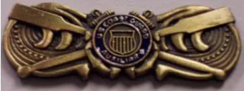 Hoyt Hatfield's Auxiliary Coxswain insignia.