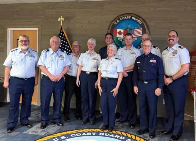 Flotilla 11’s Change of Watch Ceremony. U.S. Coast Guard photo.