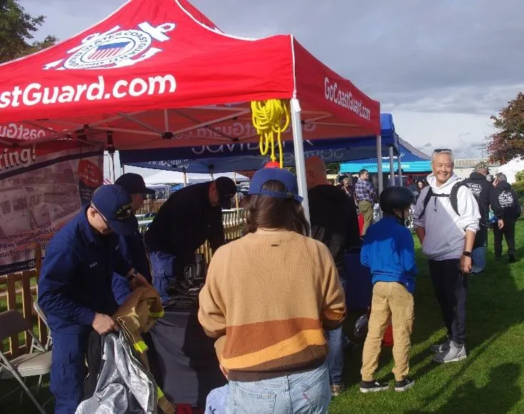 Bellingham, Wash. – Auxiliary Members attending SeaFeast event. US Coast Guard photos by Peter Border