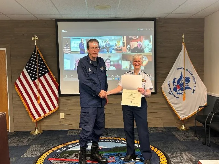 Bellingham, Wash – Auxiliary Flotilla meeting in April. US Coast Guard photo by Peter Border.