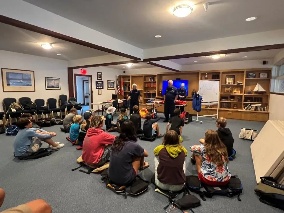 Bellingham, Wash – Water safety instruction. US Coast Guard photo.