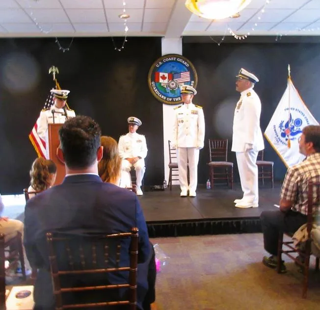 Bellingham, Wash. — The change of command at Coast Guard Station Bellingham, May 21, 2026. U.S. Coast Guard Auxiliary photo.